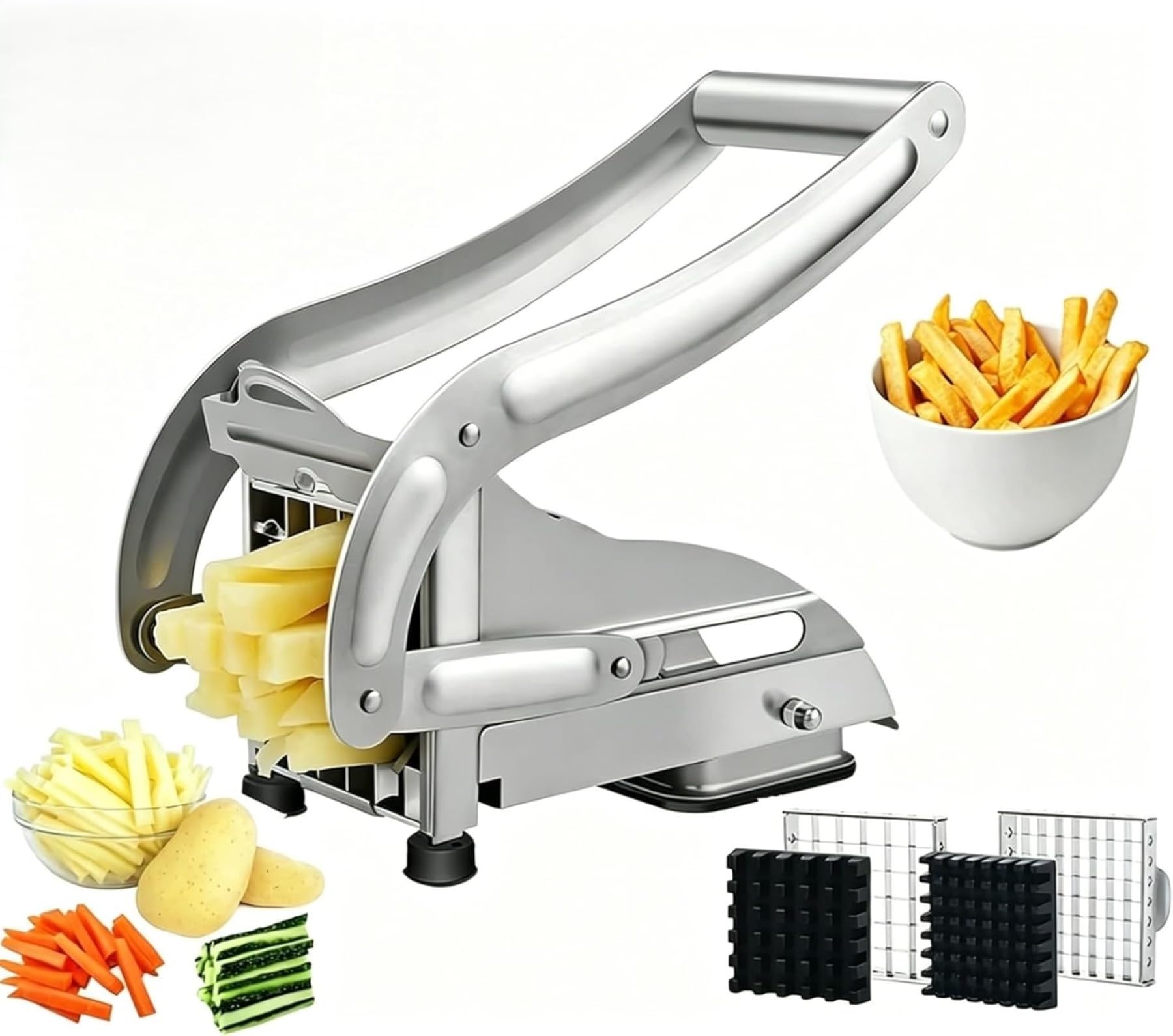 Amazon.com: French Fry Cutter, Stainless Steel Potato Cutter